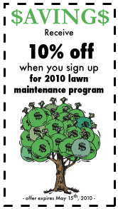 lawn maintenance coupon